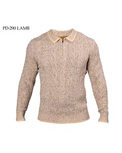 Prestige Original Long Sleeve 1/4 Zip Polo Knit Sweater PD-290 Lamb
