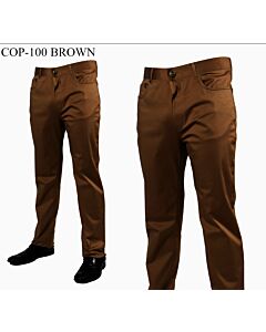 Prestige Original Men's Stretch Jeans Brown COP-100