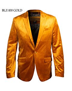 Prestige Original Velvet Sport Coat BLZ-100  Gold