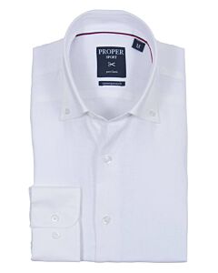 Proper Shirtings Linen Casual Sport Shirt L432OPCR White