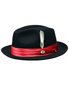 Bently Hats RK Rocky Austalian Wool Fedora Black
