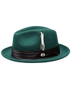 Bently Hats RK Rocky Austalian Wool Fedora Emerald