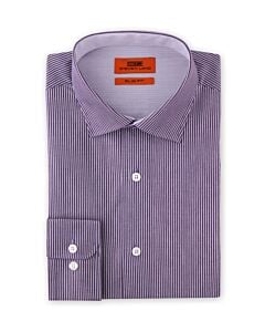 Steven Land Purple Pin Stripe Slim Fit Dress Shirt SB1941