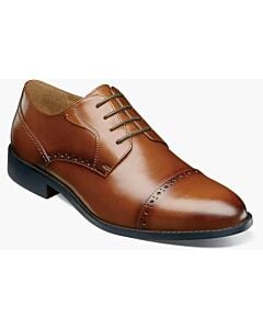 Stacy Adams Barnett 20196 Cap Toe Oxford Men's Dressl Shoe  Scotch