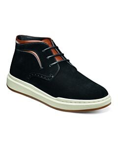 Stacy Adams Corbin 25482 Plain Toe Chukka Boot Men's Casual Shoe  Black Suede