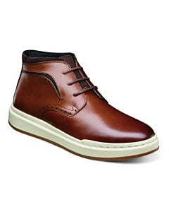 Stacy Adams Corbin 25482 Plain Toe Chukka Boot Men's Casual Shoe  Cognac Smooth