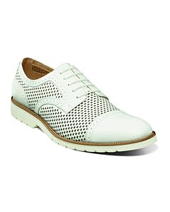 Stacy Adams Ellery 25378 Cap Toe Oxford Men's Dress Shoe  White