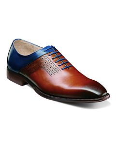 Stacy Adams Halloway 25585 PlainToe Oxford Men's Dress Shoe  Cognac Multi