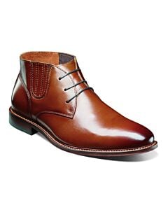 Stacy Adams Maxwell 25551 Plain Toe Men's Dress Demi Boot Cognac