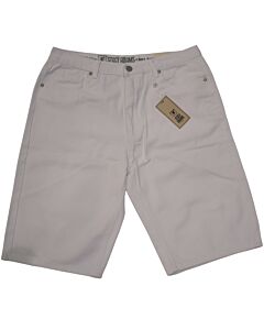 Stacy Adams Men's Knee Length Denim Shorts SA021 White