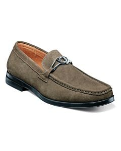Stacy Adams Palladian 25549 Moc Toe Slip-On Men's Dress Shoe  Fossil