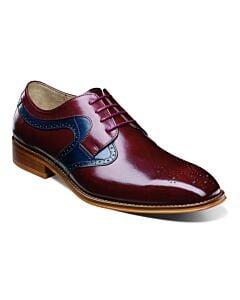 Stacy Adams Palmer 25487 PlainToe Oxford Men's Dress Shoe  Burgundy/Navy