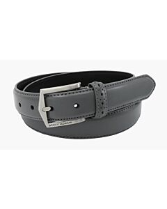 Stacy Adams Pinseal 087  Men's Leather Perf Strap Dress Belt  Grey