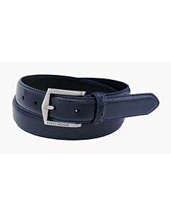Stacy Adams Pinseal 087  Men's Leather Perf Strap Dress Belt  Navy