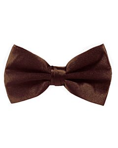 Stacy Adams Solid Poly-Satin Bow Tie SABOW Brown
