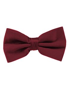 Stacy Adams Solid Poly-Satin Bow Tie SABOW Burgundy