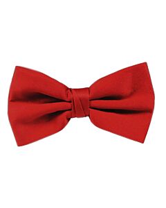 Stacy Adams Solid Poly-Satin Bow Tie SABOW Fire Red