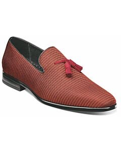 Stacy Adams Tazewell 25343 Plain Toe Tassel Slip On Men's Dress Shoe  Brick