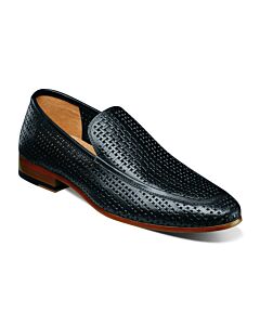 Stacy Adams Winfield 25521 Moc Toe Perforated Slip-On Men's Dress Shoe  Black