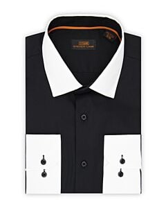 Steven Land Black Poplin Dress Shirt DS2285