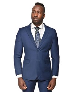 Steven Land Cobalt Blue Solid Ultra Slim Fashion Suit Dante SL77-154