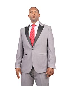 Steven Land Grey Ultra Slim Fashion Tuxedo Dante Tux SL55-287
