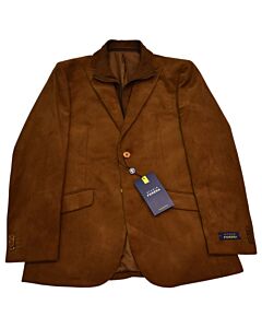 Studio Ferera Men's Camel Brown Corduroy Modern Fit Sport Coat 101