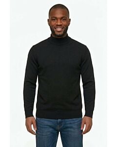 Studio Ferera Men's Mock Neck Sweater SF1806 Black