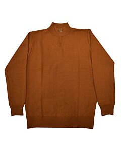 Studio Ferera Mock Neck 1/4 Zip Men's Sweater SF1801-30 Copper