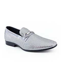 Amali PlainToe Slip-On Glitter Smoking Slipper Sutton Silver