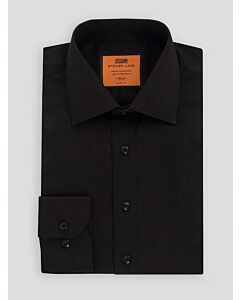 Steven Land Black Stretch Travel Slim Fit Dress Shirt TC100 