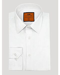 Steven Land White Stretch Travel Slim Fit Dress Shirt TC100 
