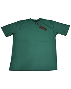 Tulliano Men's Ribbed Mock Crew Neck Tee Shirt 2210 Carla Emerald