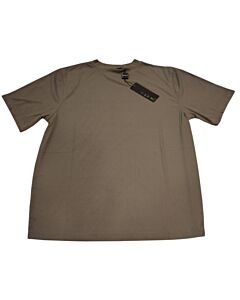 Tulliano Men's Ribbed Mock Crew Neck Tee Shirt 2210 Carla Steel