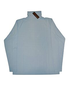 Tulliano Men's Ribbed Turtle Neck Tee Shirt 8219 Maggio Powder Blue