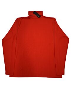 Tulliano Men's Ribbed Turtle Neck Tee Shirt 8219 Maggio Red
