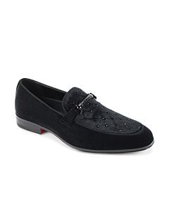 After Midnight Moc Toe Bit Slip-On Smoking Shoe Val Black
