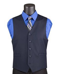 Vinci Men's Modern Fit Suit Vest OV-900 Navy