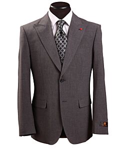 Vitali Charcoal Wool Blend Modern Fit Vested Suit M4174