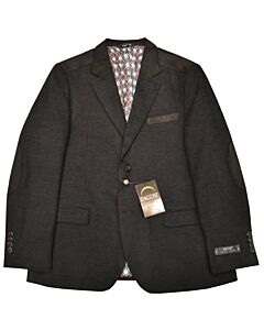 Zacchi Classico Chenille Velvet Sport Coat Dario 758 Black