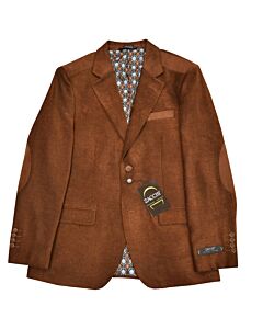 Zacchi Classico Chenille Velvet Sport Coat Dario 758 Cognac