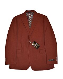 Zacchi Classico Chenille Stretch Sport Coat Venesi 714 Rust