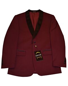 Zacchi Men's Modern Fit Tuxedo Dinner Jacket Allen 717 Burgundy