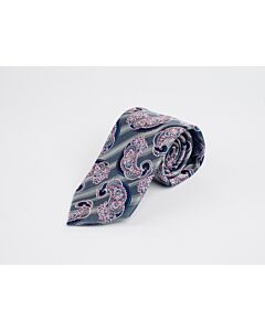 Steven Land Big Knot Pink Paisley Silk Tie Set-BW2400-07