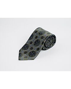 Steven Land Big Knot Gold Large Dots Silk Tie Set-BW2408-1