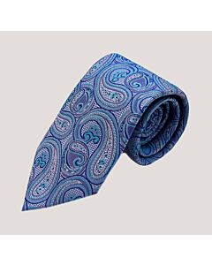 Steven Land Big Knot Lilac Paisley Silk Tie Set-BW2436-16