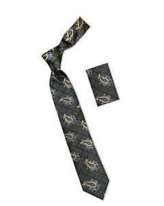 Steven Land Big Knot Black Paisley Silk Tie Set-BW259-01
