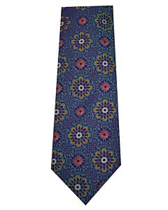 Steven Land Hi-Density Blue Floral Tie Set HD2178-4