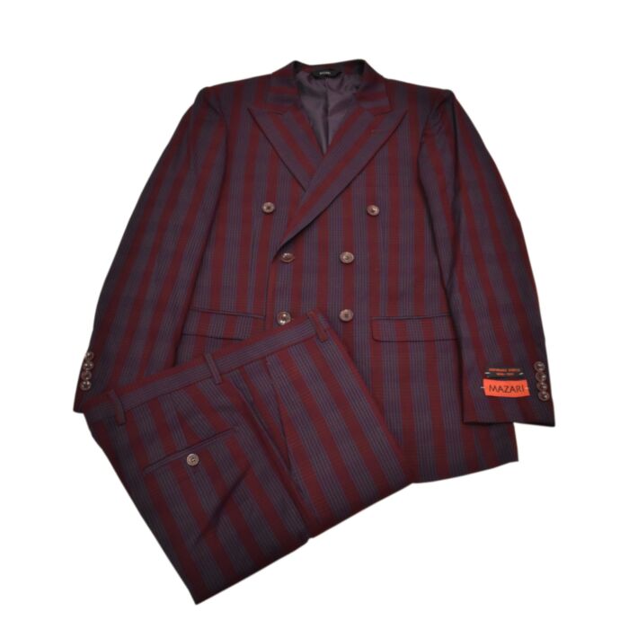 専用 渋谷 Time is on BUTTON DOUBLE BREASTED Mens Sharp Double-Breasted Suit Dress Black 6 Button Milano 901P