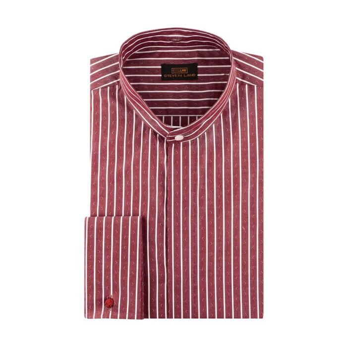 white christmas dresses Formal Burgundy Dress Shirt | Modern Fit main image 0